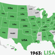 Illustration for article titled Map: Six Decades of the Most Popular Names for Girls, State-by-State